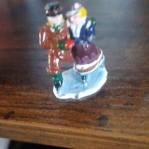 Charming Couple Figurine with Colorful Attire
